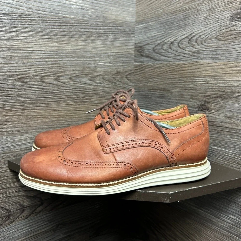 Cole haan original grand wingtip brown leather oxford